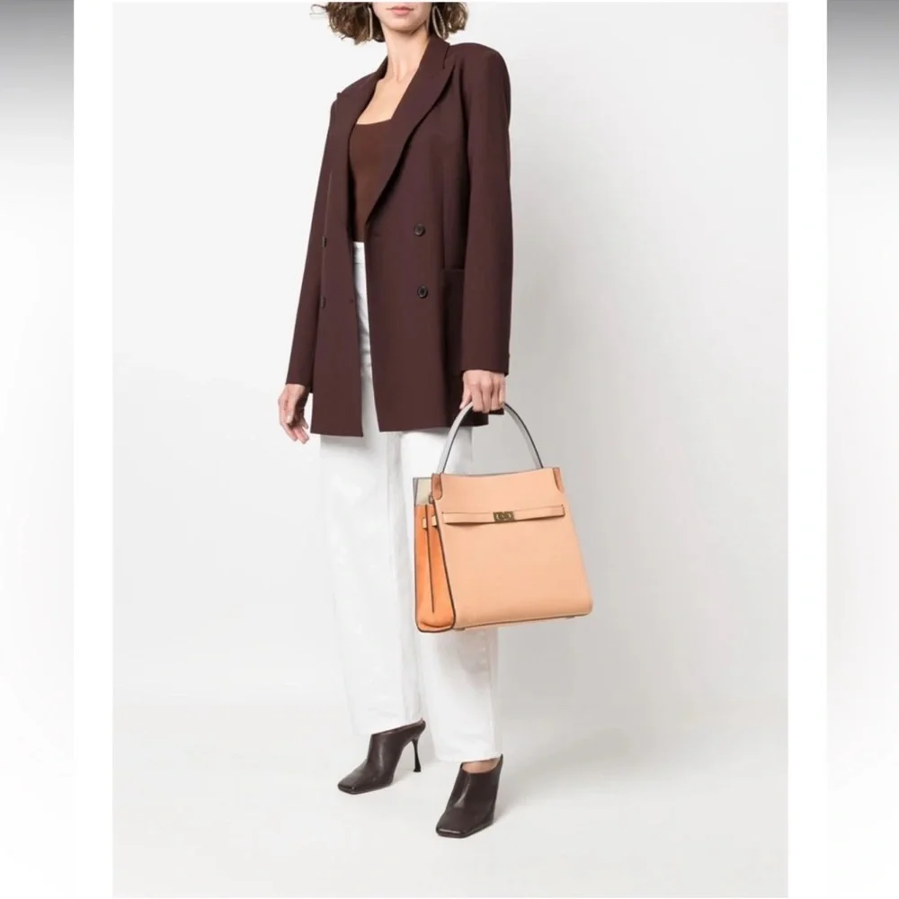 TORY BURCH Lee Radziwill Double bag Light Brown